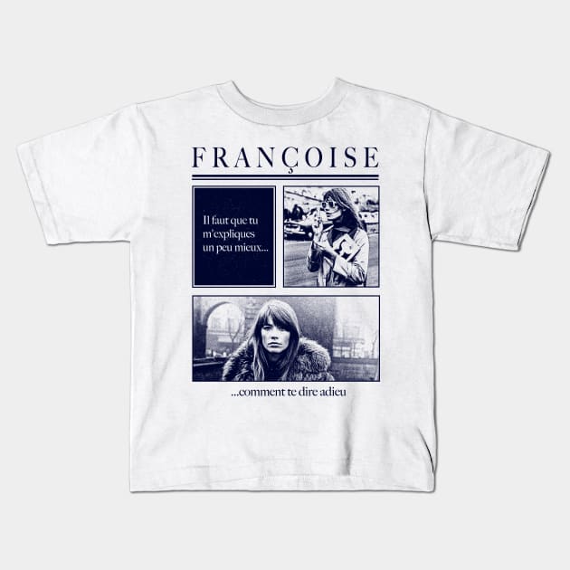 Francoise Hardy Kids T-Shirt by FrozenCharlotte